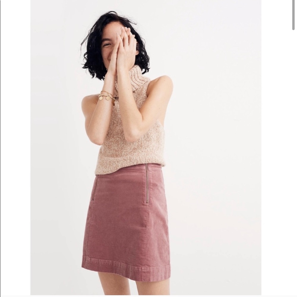 Madewell Uptown Velveteen Skirt